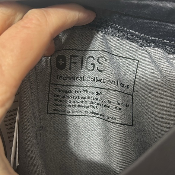 FIGS Womens High Waisted Zamora With Yoga Waistband Scrub Pants Grey XS/P - Picture 4 of 4